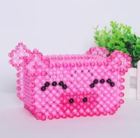 Hand-woven home decoration crystal paper box