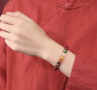Original cinnabar five-way god of wealth bracelet high content luck beads bracelet