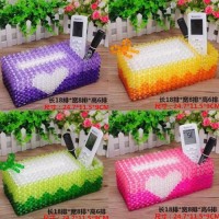Hand-woven home decoration crystal paper box