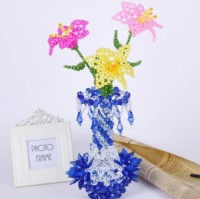Hand-woven roses and lilies creative decorations