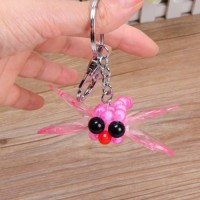 Hand-woven creative dragonfly key pendant bag pendant