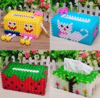 Hand-woven home decoration crystal paper box