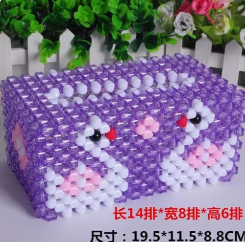 Hand-woven swan tissue box,