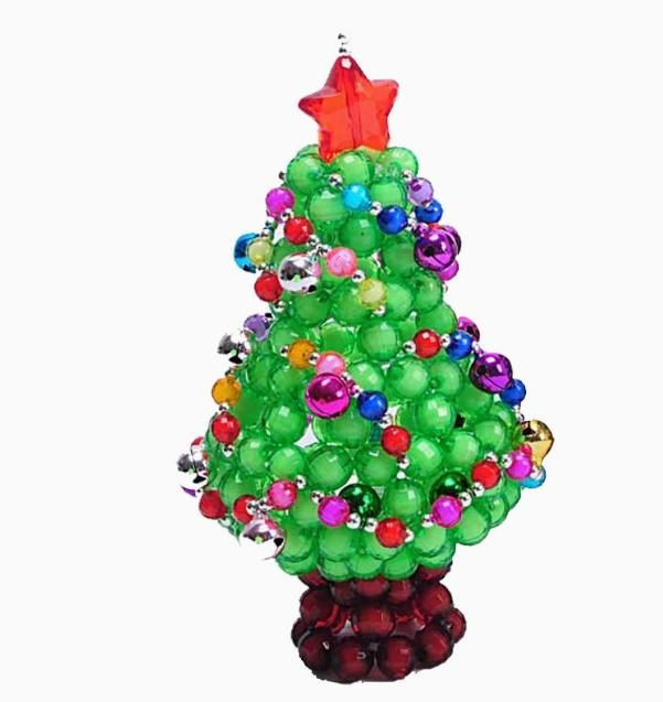 Creative hand-woven Christmas tree, Christmas tree tissue box, peace fruit