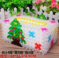 Creative hand-woven Christmas tree, Christmas tree tissue box, peace fruit