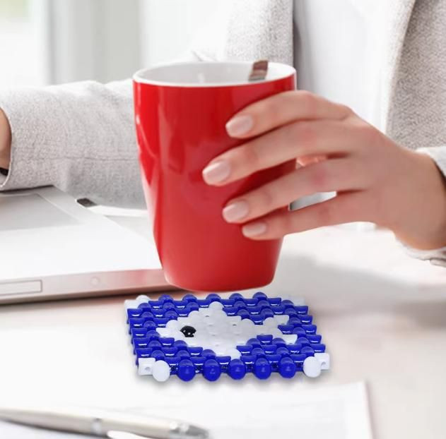 Pure hand-woven heat-insulated coasters