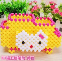 Hand-woven pen holder creative KT five-grid pen holder