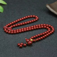 Authentic Zijin Cinnabar Bracelet Multi-circle Rosary Gourd Exquisite and Versatile Womens Fashion Light Luxury
