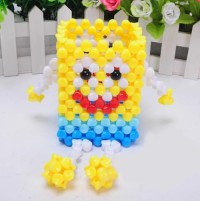 Hand-woven pen holder creative SpongeBob colorful crafts