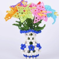 Hand-woven roses and lilies creative decorations