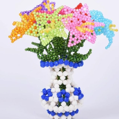 Hand-woven roses and lilies creative decorations