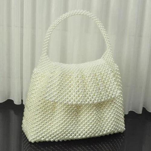 Hand-woven fairy bag pearl handbag for women