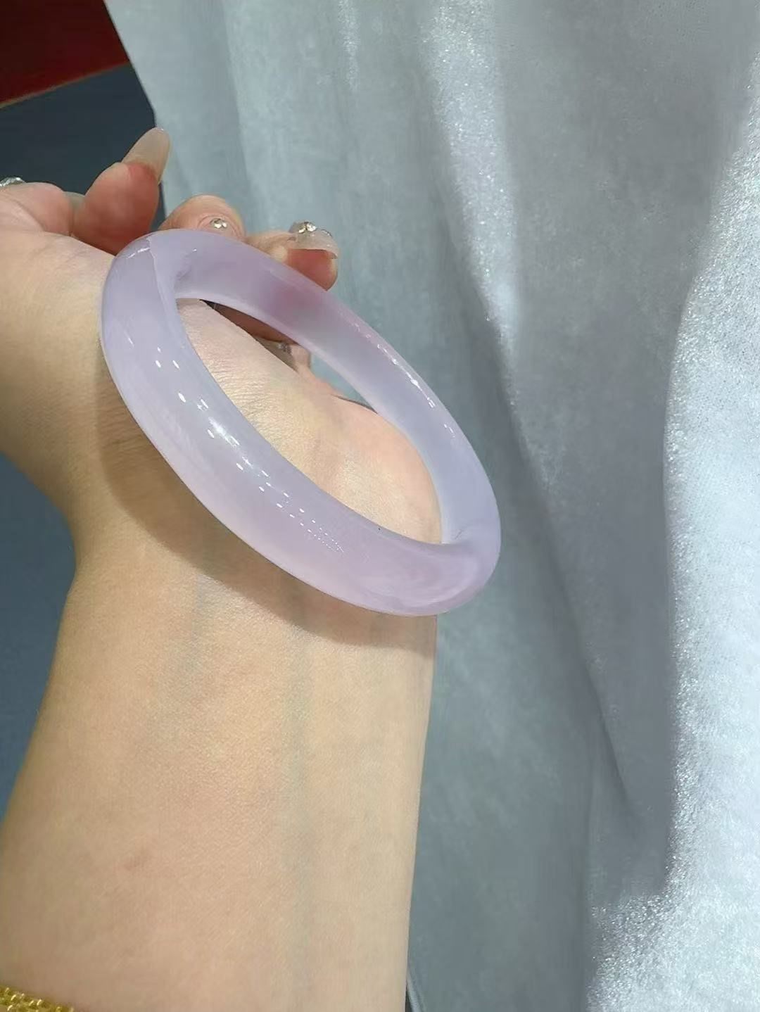 Natural chalcedony bracelet