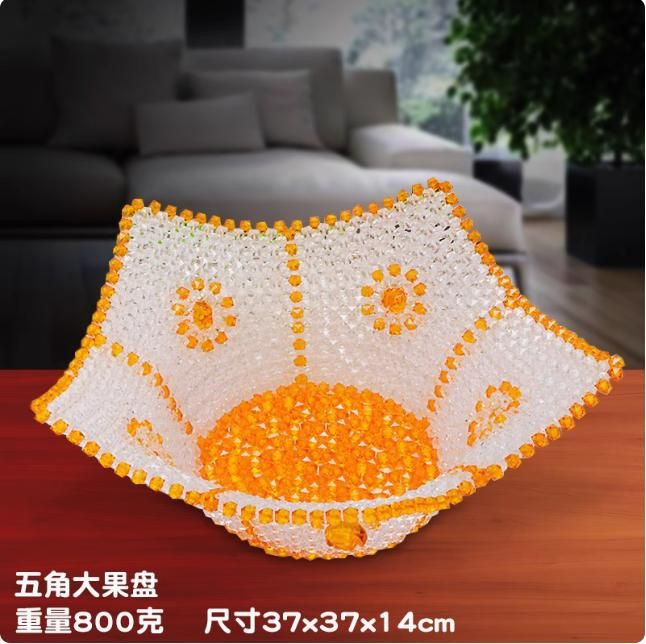 Hand-woven creative fruit plate home decoration