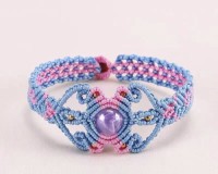 Amethyst Beads Delicate Braided Rope Bracelet