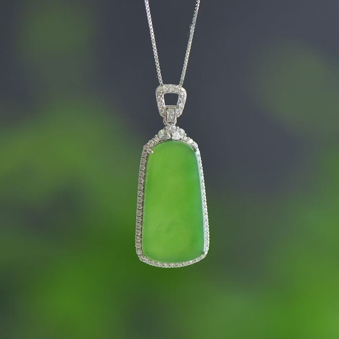 925 Silver Hetian Jasper Bridge Jewelry Set