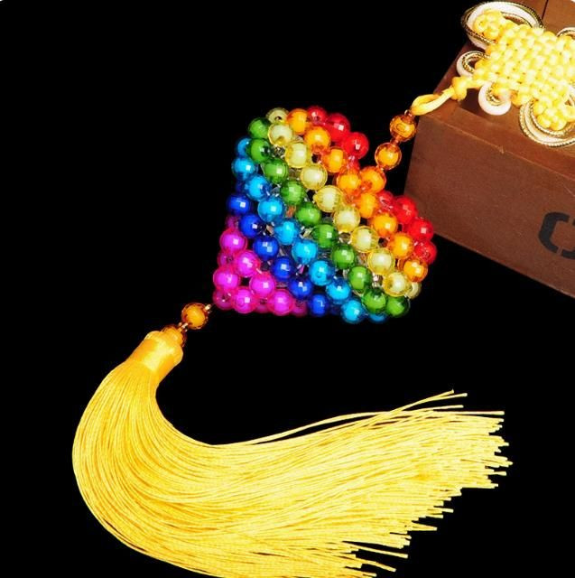 Hand-woven love, peace and blessing Chinese knot car hanging ornaments new