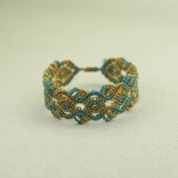 Qianli Jiangshan Canglan Jue ethnic style hand-woven rope bracelet
