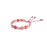 Gradient Small Flowers Fresh Flower Hand-woven Rope Bracelet
