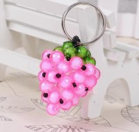 Beaded jewelry pendant mobile phone key ring cute fruit strawberry creative pendant