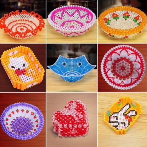 Hand-woven creative fruit plate home decoration
