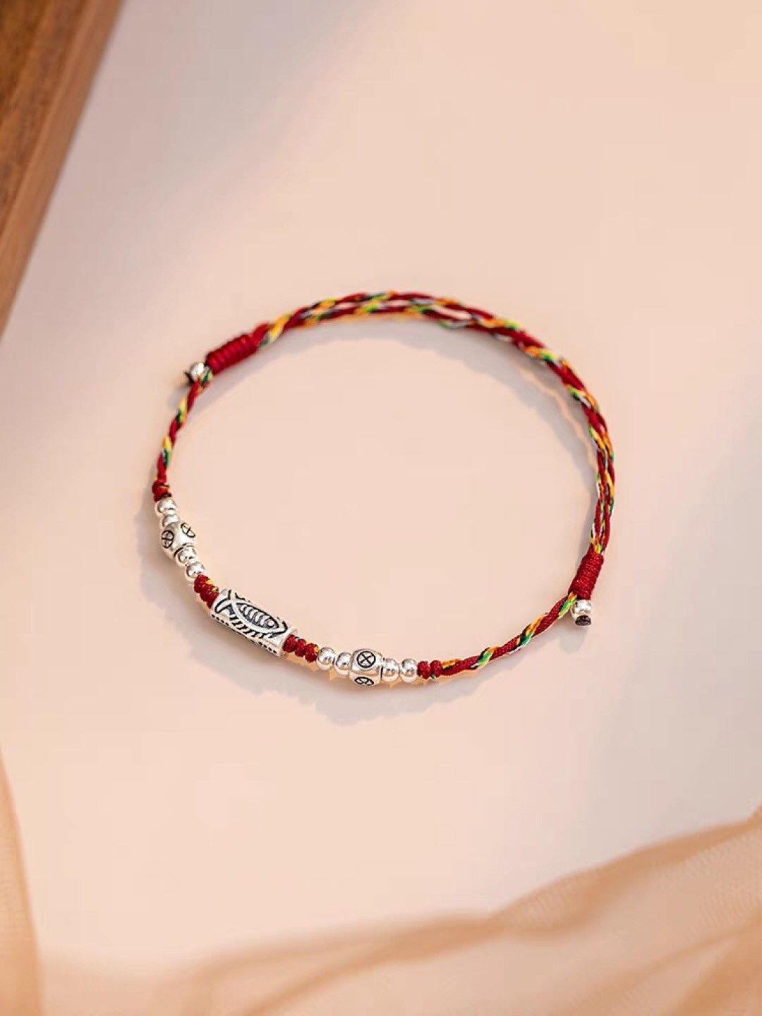 925 silver colored rope ashore koi rope bracelet